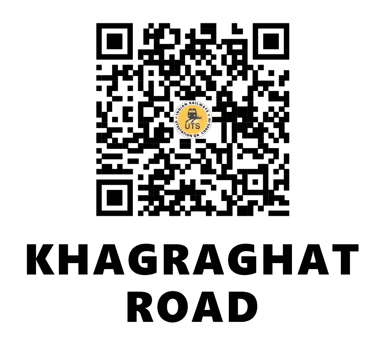 UTS QR Code for KHAGRAGHAT ROAD - KGLE (ER - WEST BENGAL)